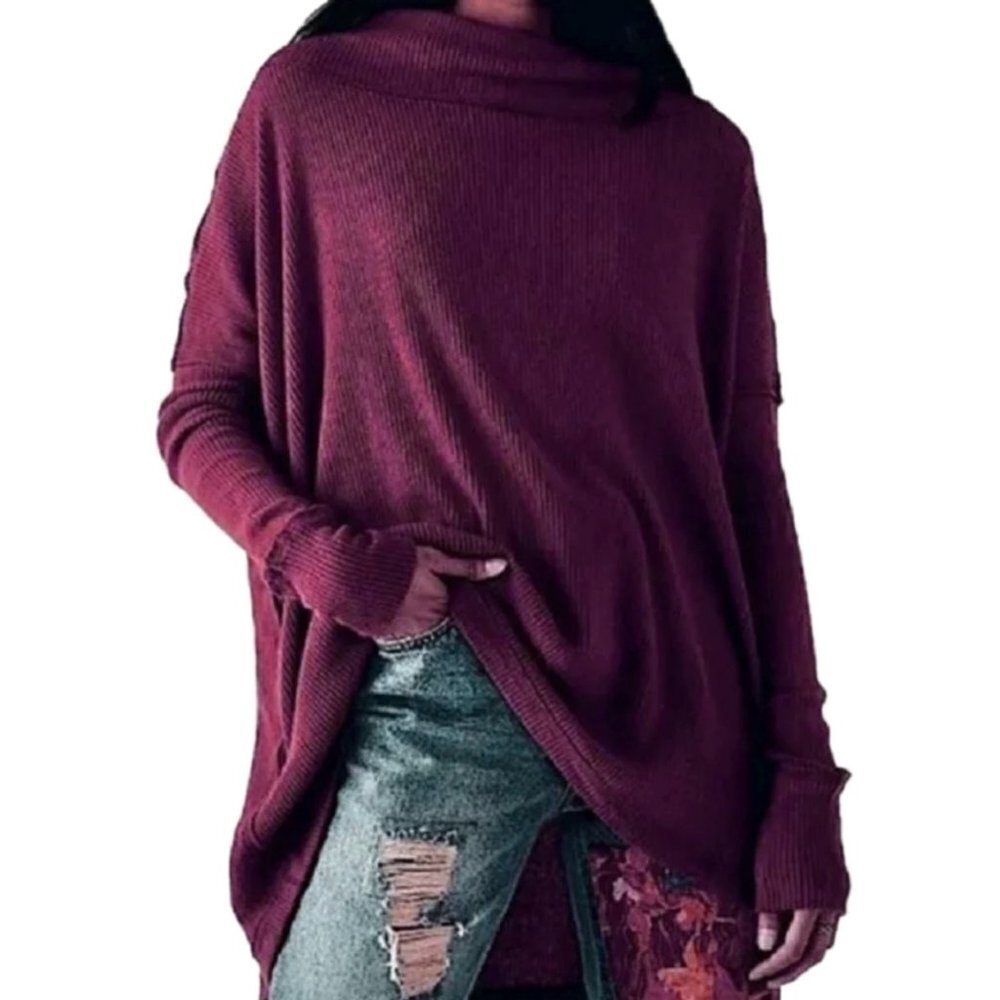 Free People Juicy Long Sleeve Cowl Neck Neck Top in Date Night - XS